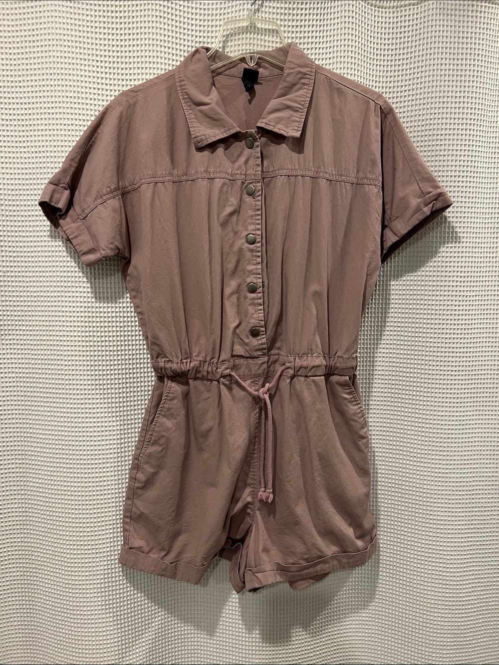 wild fable Mauve Short-Sleeve Utility Romper